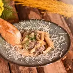 Beef Penne Alfredo